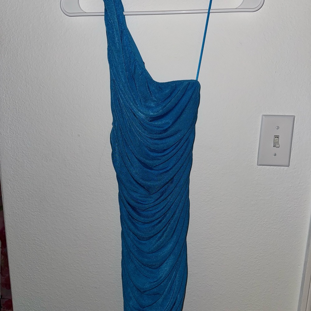 Princess Polly Lioness the Goddess One Shoulder Rouched Bodycon Dress Size XS